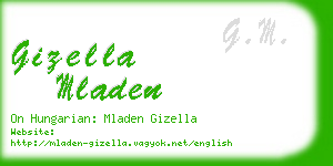 gizella mladen business card